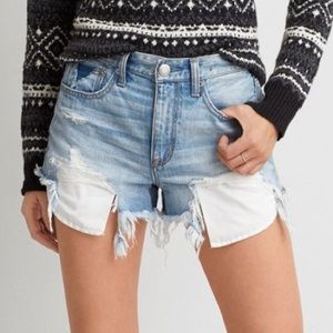 American Eagle High Rise Festival Jean Shorts